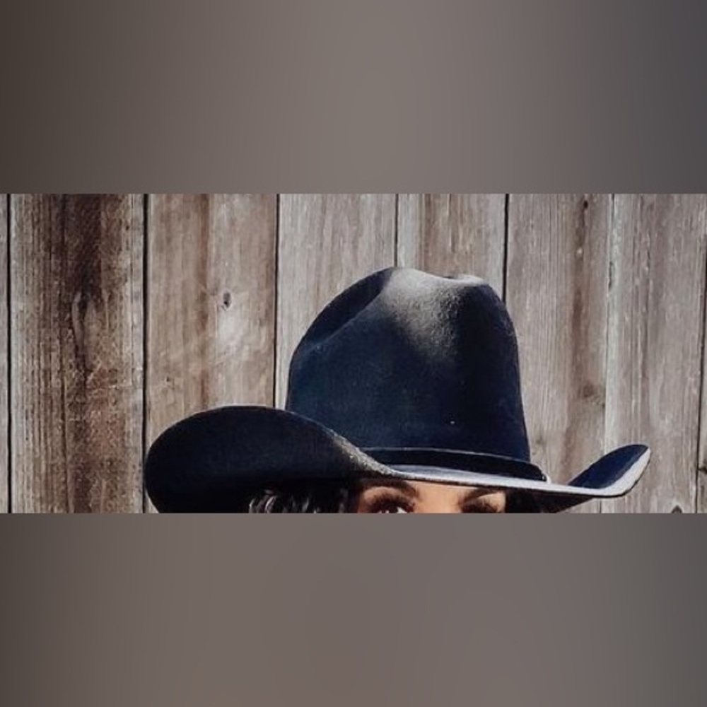 Black western cowboy hat custom made